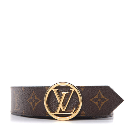 Louis Vuitton Monogram Epi 35mm LV Circle Reversible Belt 80 32 Black 1 of 6