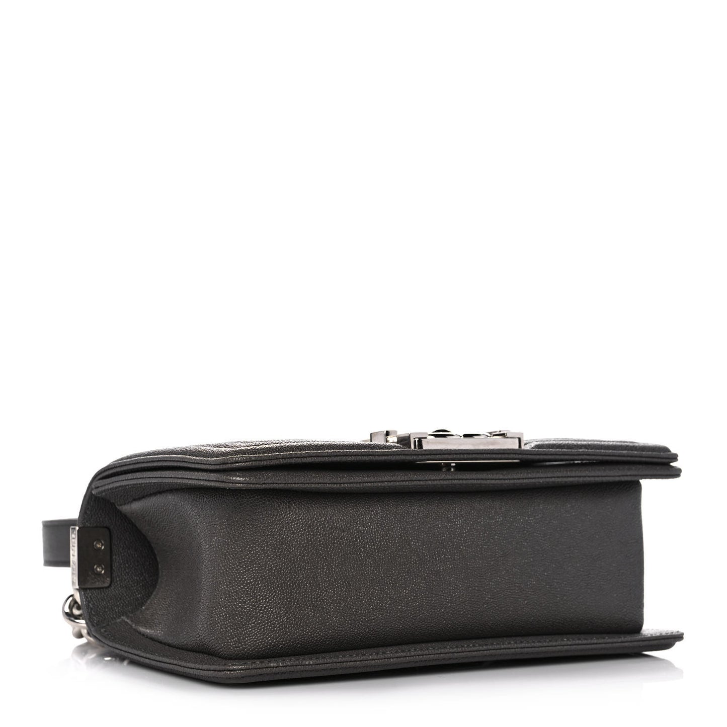 Caviar Quilted Small Boy Flap Grey