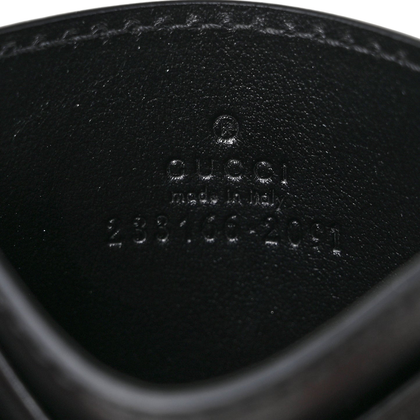 Guccissima Card Holder Black