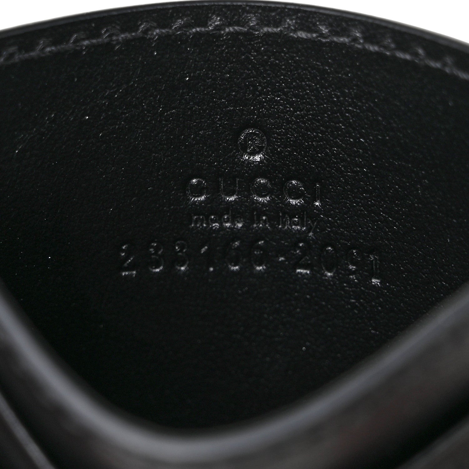 Gucci Guccissima Card Holder Black 6 of 8