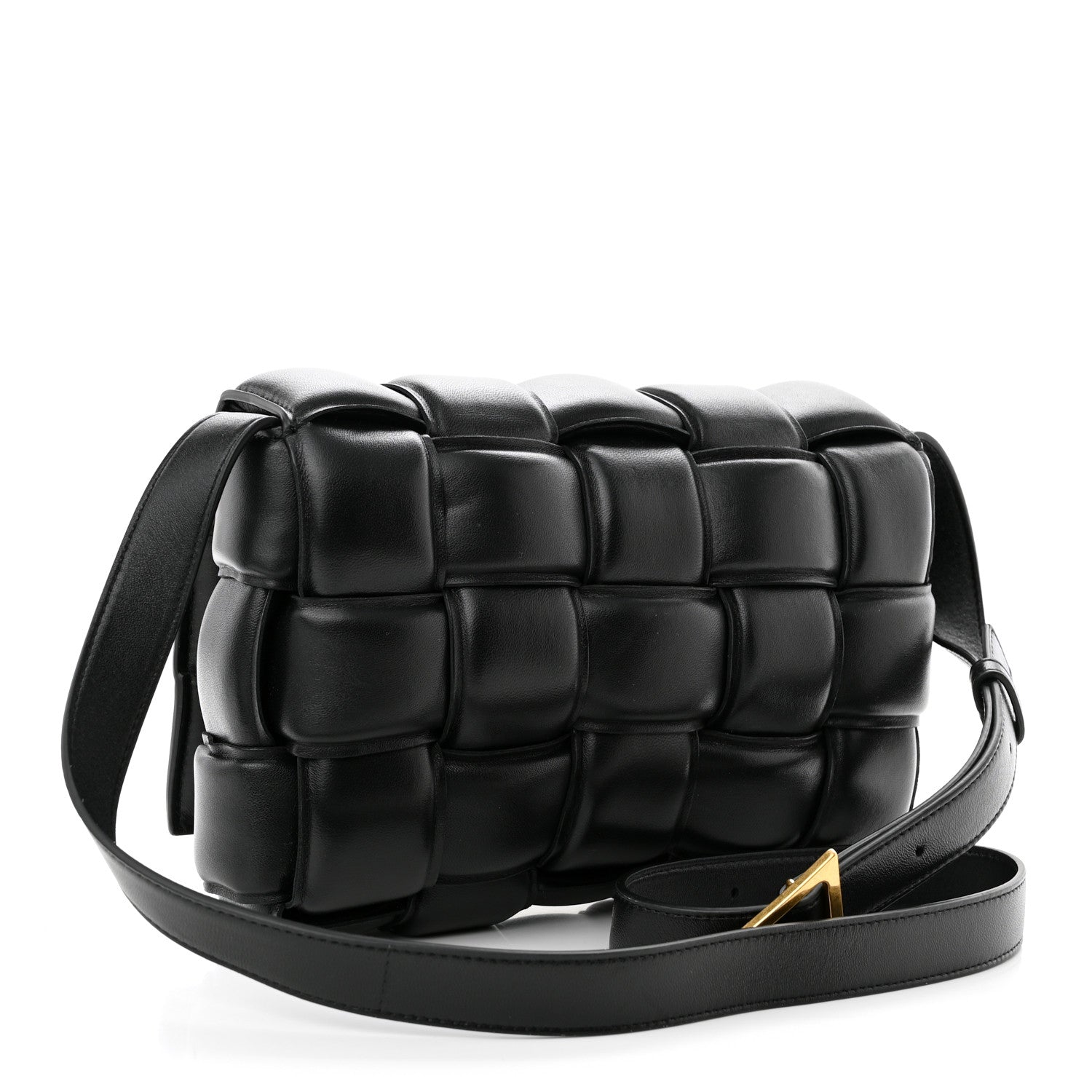 Bottega Veneta Nappa Maxi Intreccio Padded Cassette Crossbody Bag Black 4 of 10