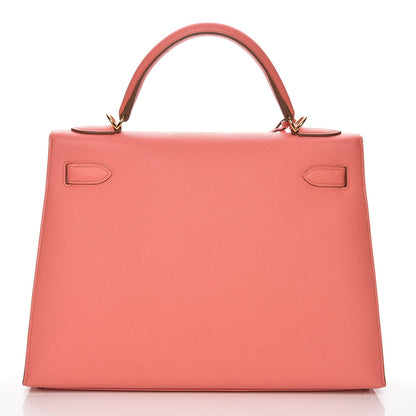 Hermes Epsom Kelly Sellier 32 Flamingo 5 of 32