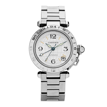 Cartier Stainless Steel 35mm Pasha GMT Automatic Watch 1 of 4