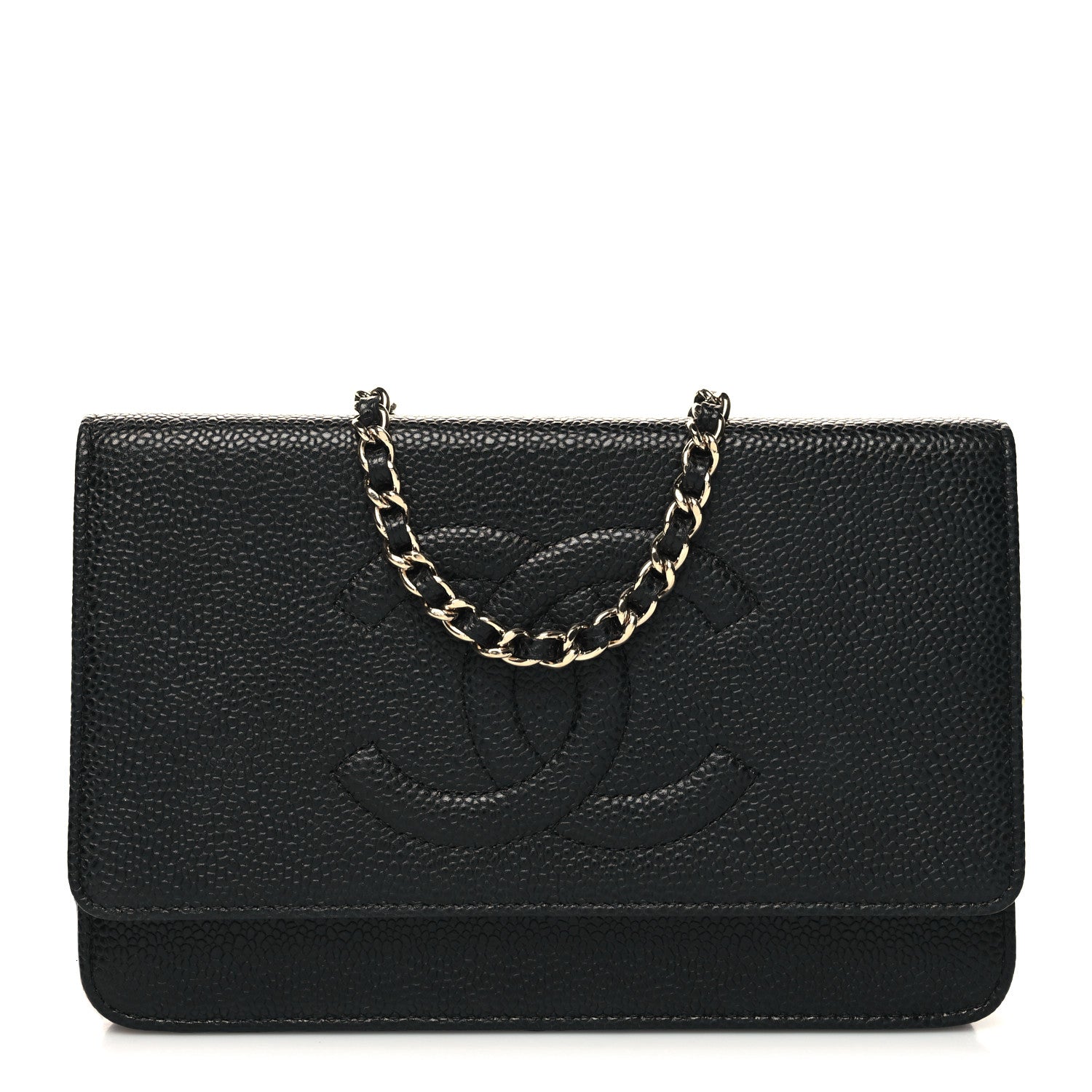 Chanel Caviar Timeless CC Wallet on Chain WOC Black 1 of 11