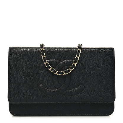 Chanel Caviar Timeless CC Wallet on Chain WOC Black 1 of 11