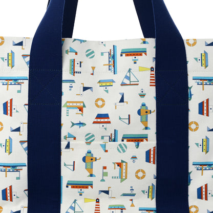 Hermes Cotton Canvas Petit Chalutier Nappy Bag Azur 8 of 10