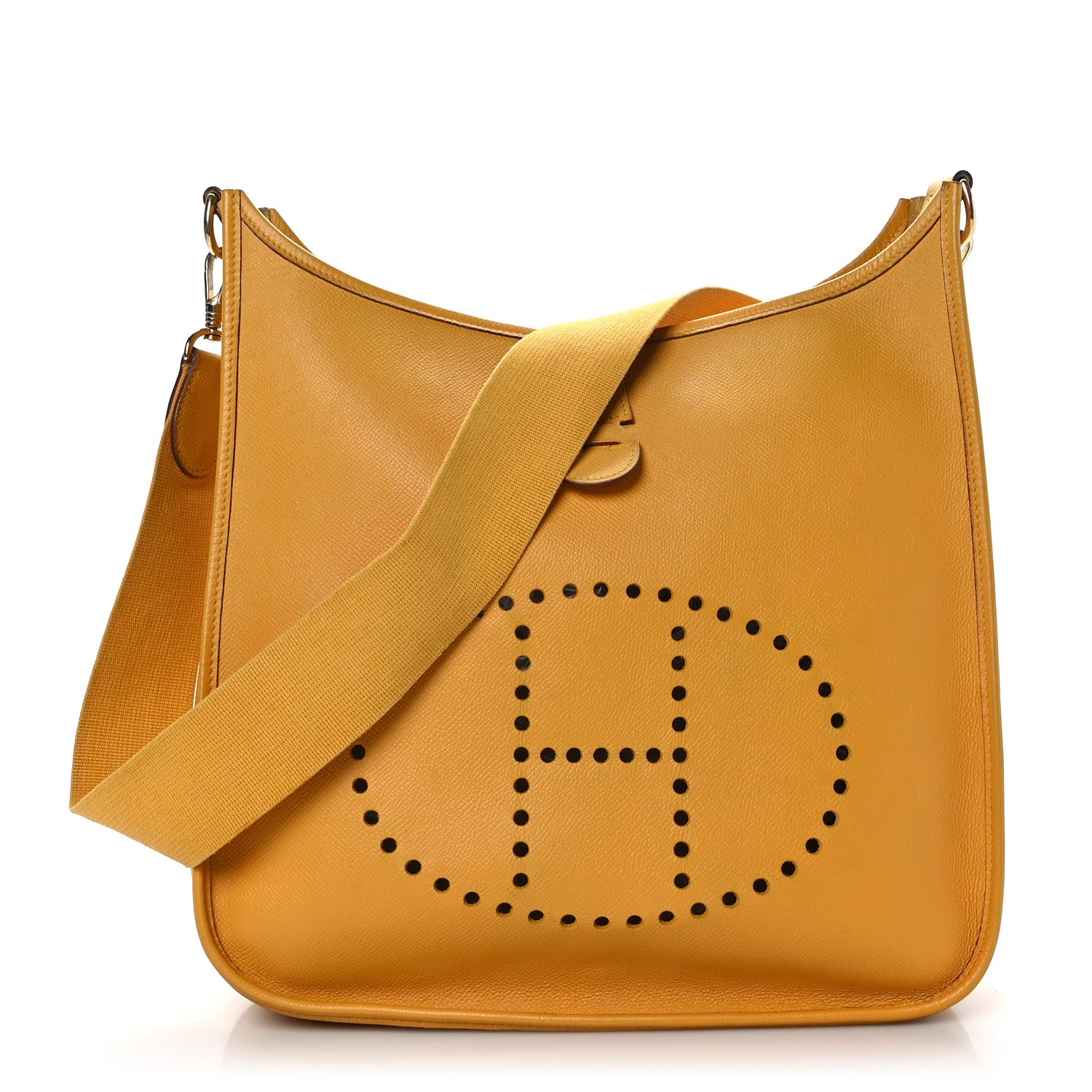 Hermes Courchevel Evelyne GM Jaune 1 of 8