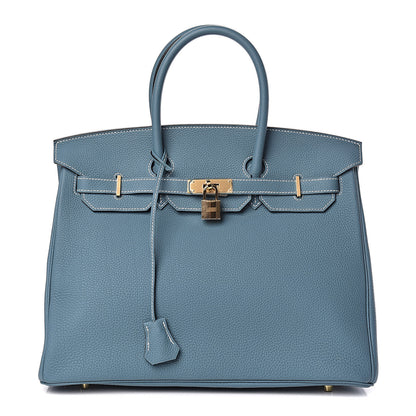 Hermes Togo Birkin 35 Blue Jean 1 of 11