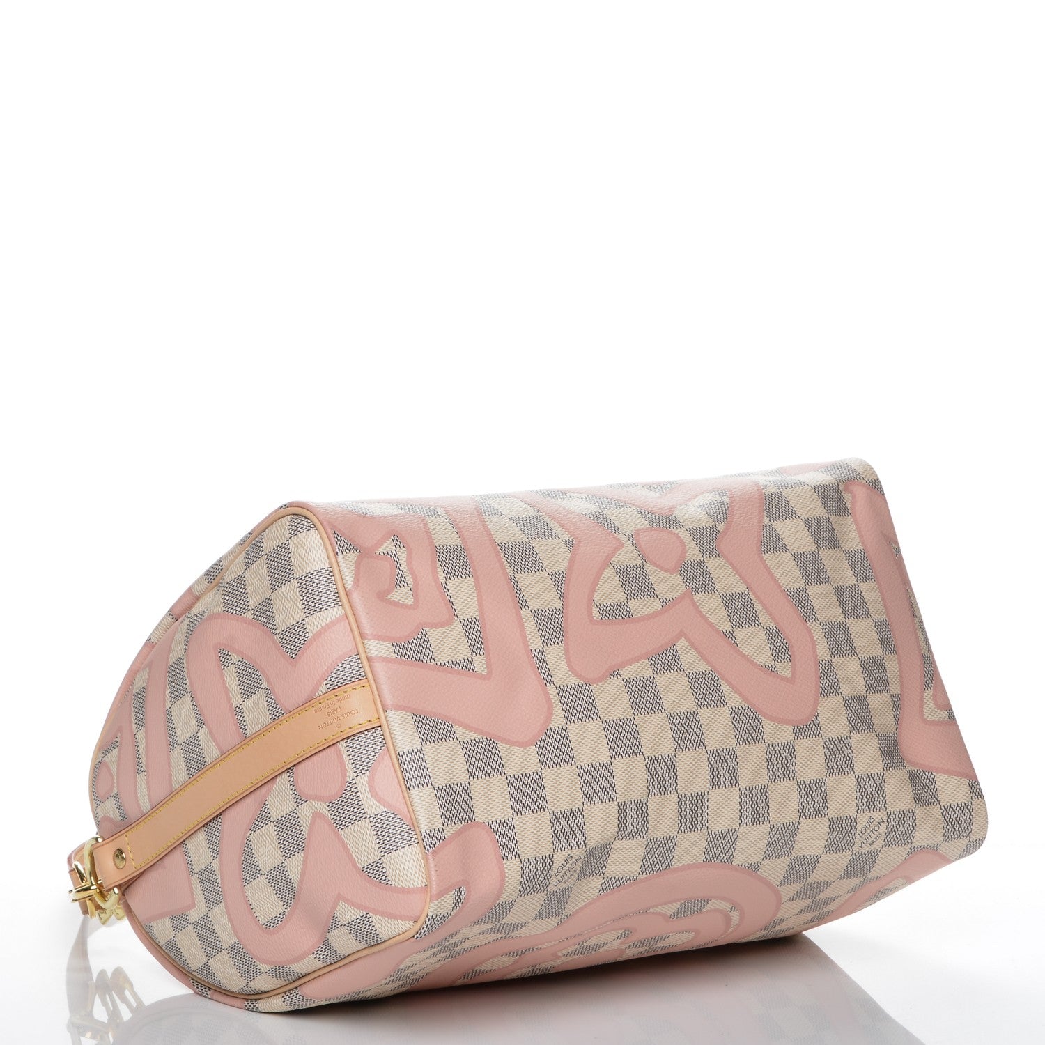 Louis Vuitton Damier Azur Tahitienne Speedy Bandouliere 30 Rose Ballerine 4 of 7