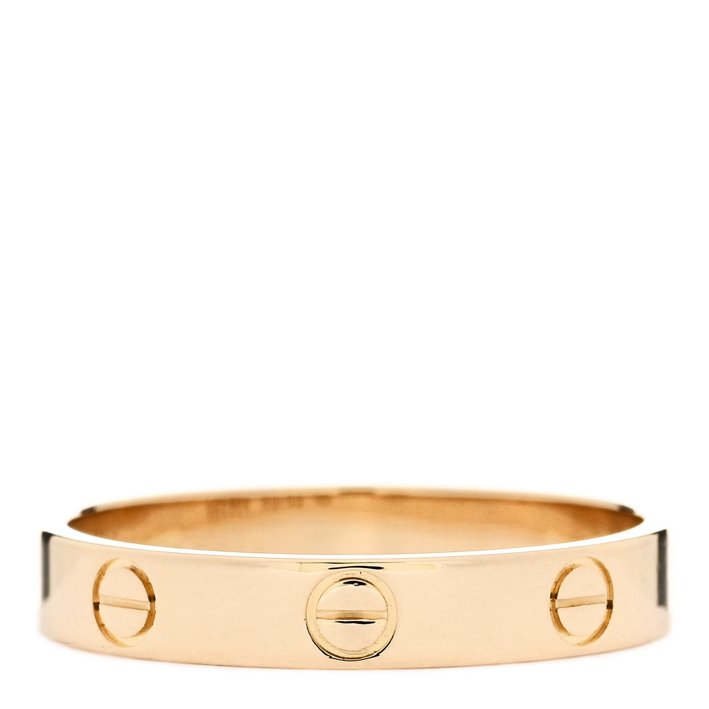 18K Yellow Gold 3.5mm LOVE Wedding Band Ring 59 8.75