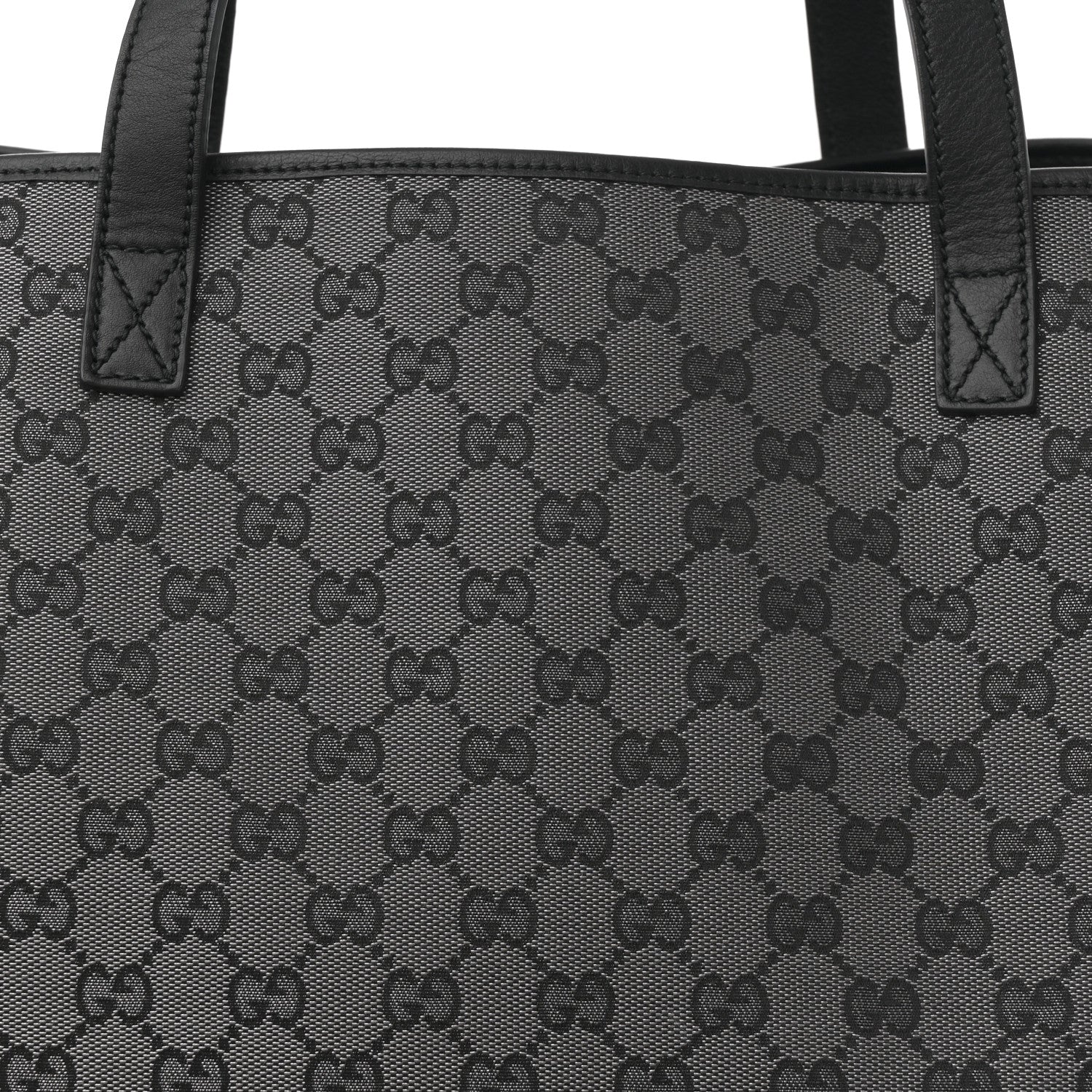 Gucci Metallic Monogram XL Shopper Black 15 of 21