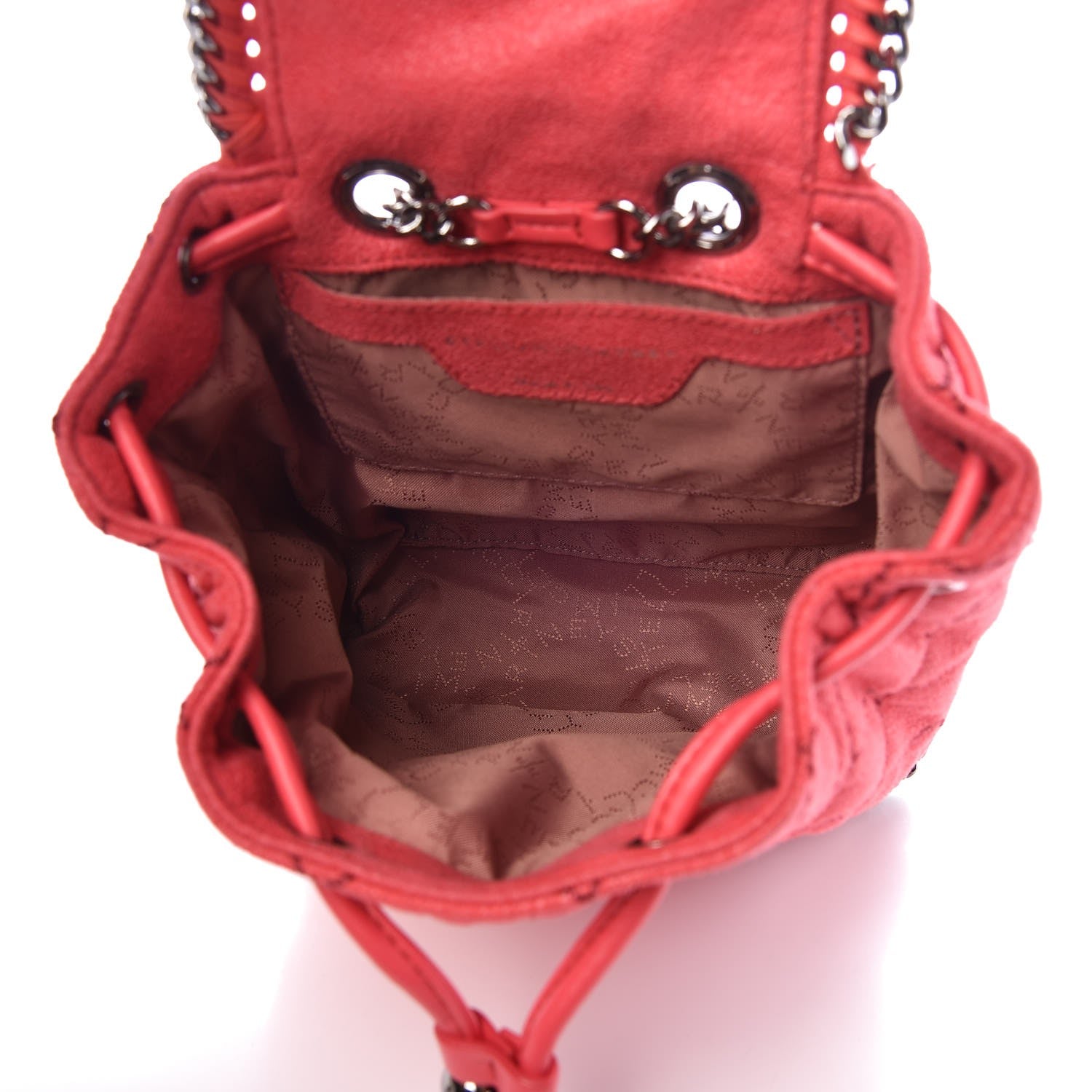 Stella McCartney Shaggy Deer Quilted Mini Falabella Backpack Pink Fluo 5 of 7