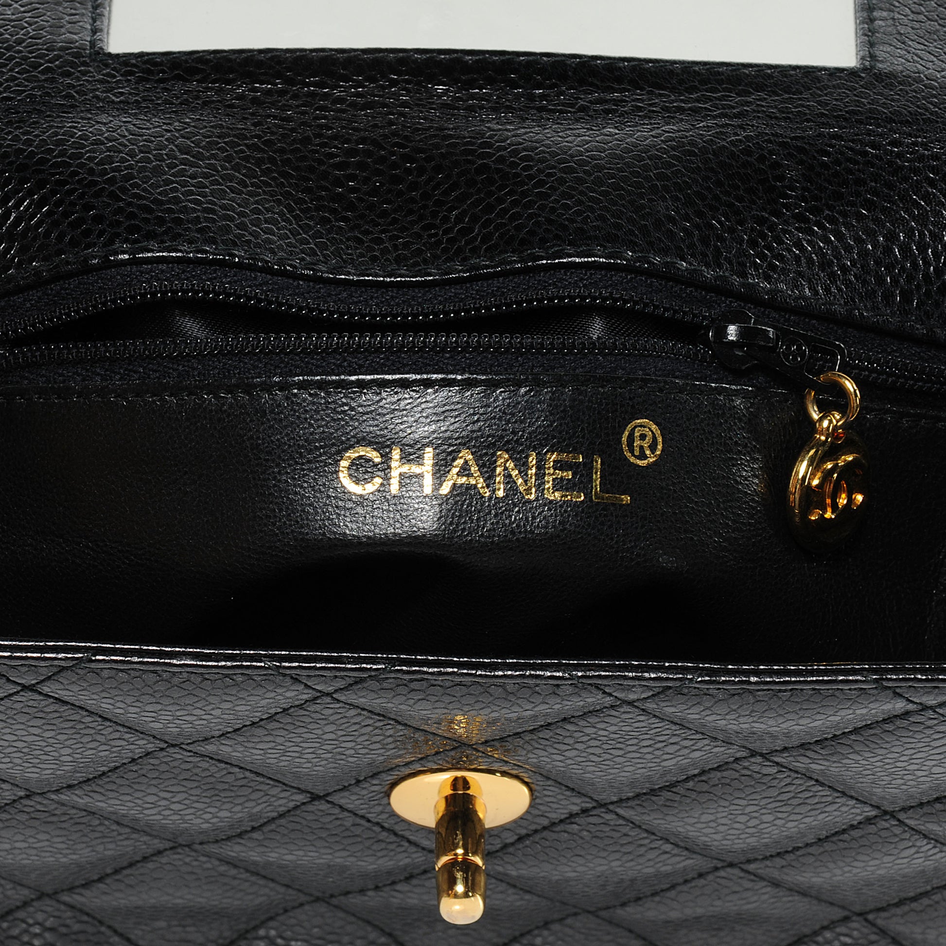 Chanel Caviar Shoulder Bag Black 5 of 8