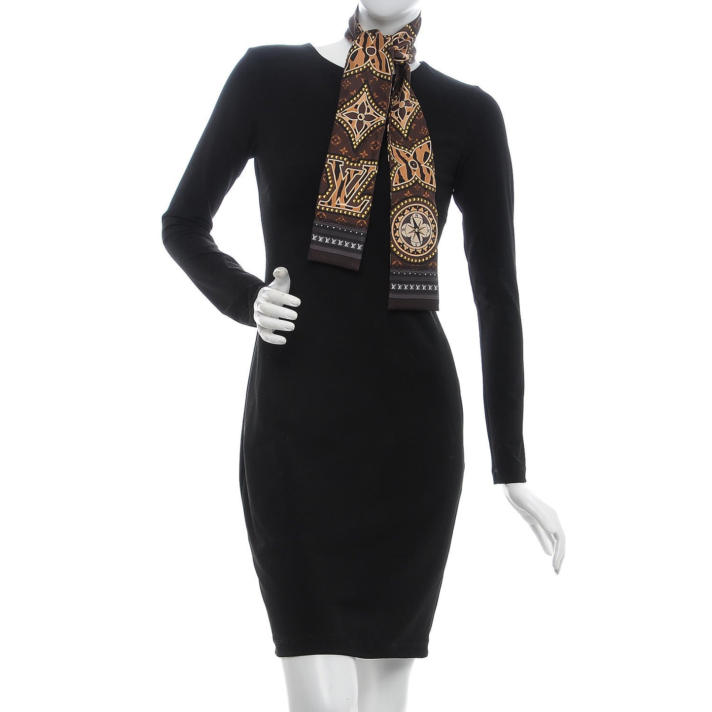 Silk Monogram LV World Bandeau Brown