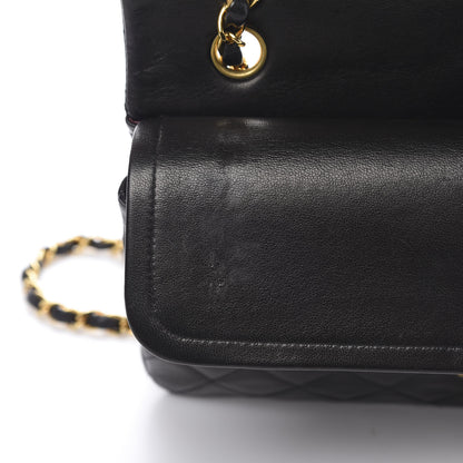Chanel Lambskin Quilted Medium Double Flap Black 13 of 17