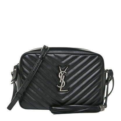 Saint Laurent Calfskin Matelasse Monogram Lou Camera Bag Asphalt 1 of 16