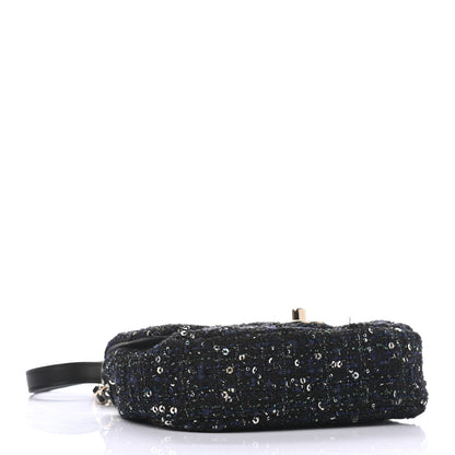 Chanel Tweed Mini Pearl Handle Flap Black Ecru 4 of 10