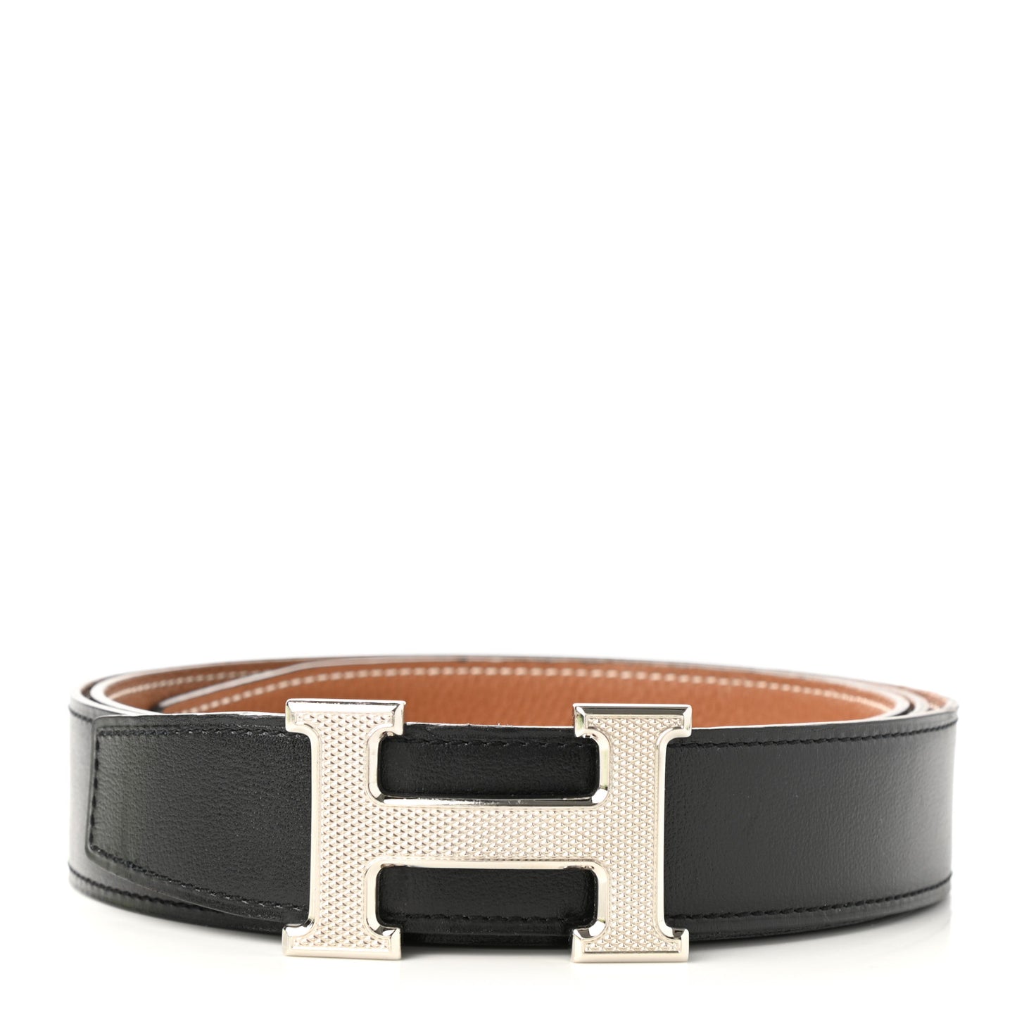 Box Togo 32mm Guilloche H Belt 110 Black Gold