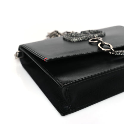 Valentino Garavani Silk Satin Small VCase Shoulder Bag Black 7 of 8