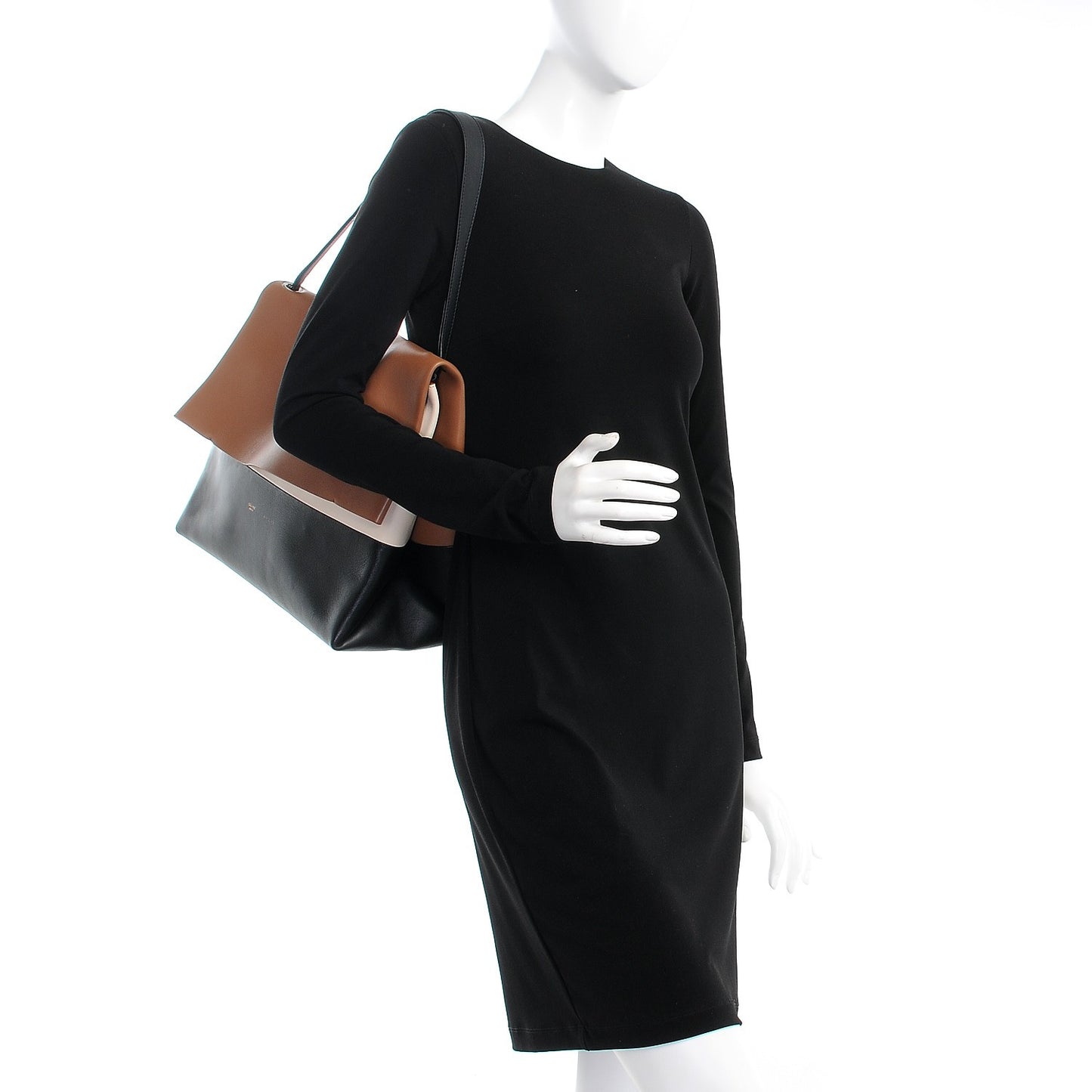 Calfskin All Soft Shoulder Bag Tan