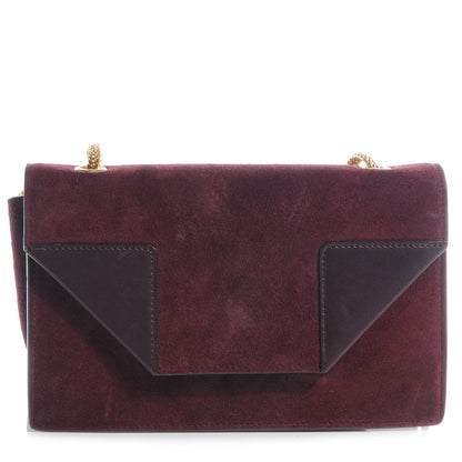 Saint Laurent Suede Small Betty Burgundy 1 of 7
