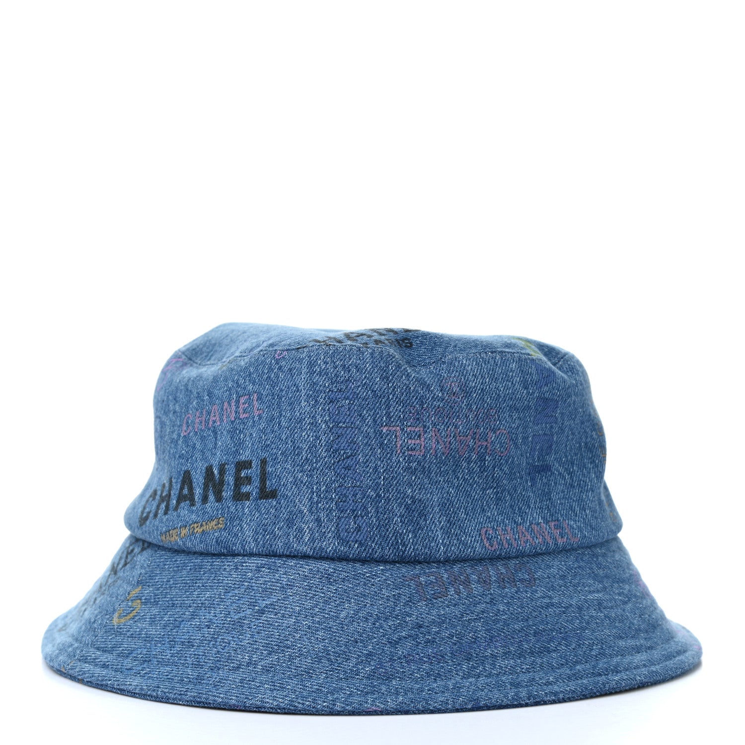 Chanel Denim Mood Cloche Bucket Hat L Blue 3 of 8