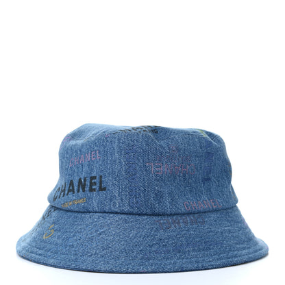 Chanel Denim Mood Cloche Bucket Hat L Blue 3 of 8