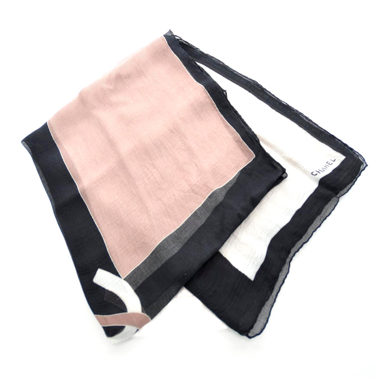Chanel Silk Chiffon CC Scarf 1 of 4