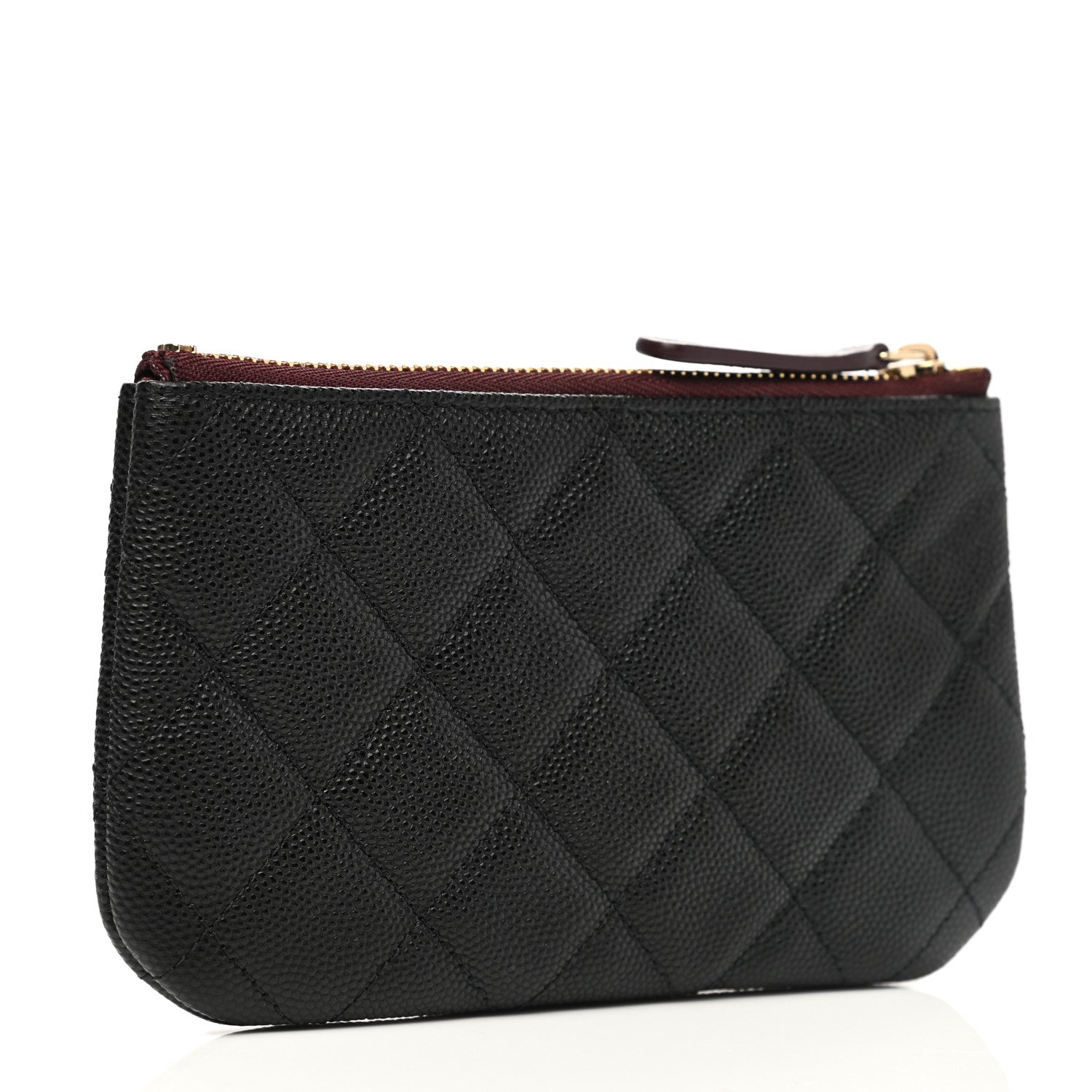 Chanel Caviar Quilted Small Cosmetic Case Black 3 of 8