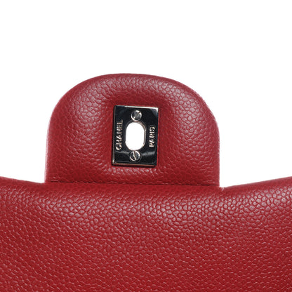 Chanel Caviar Quilted Maxi Double Flap Red 6 of 9