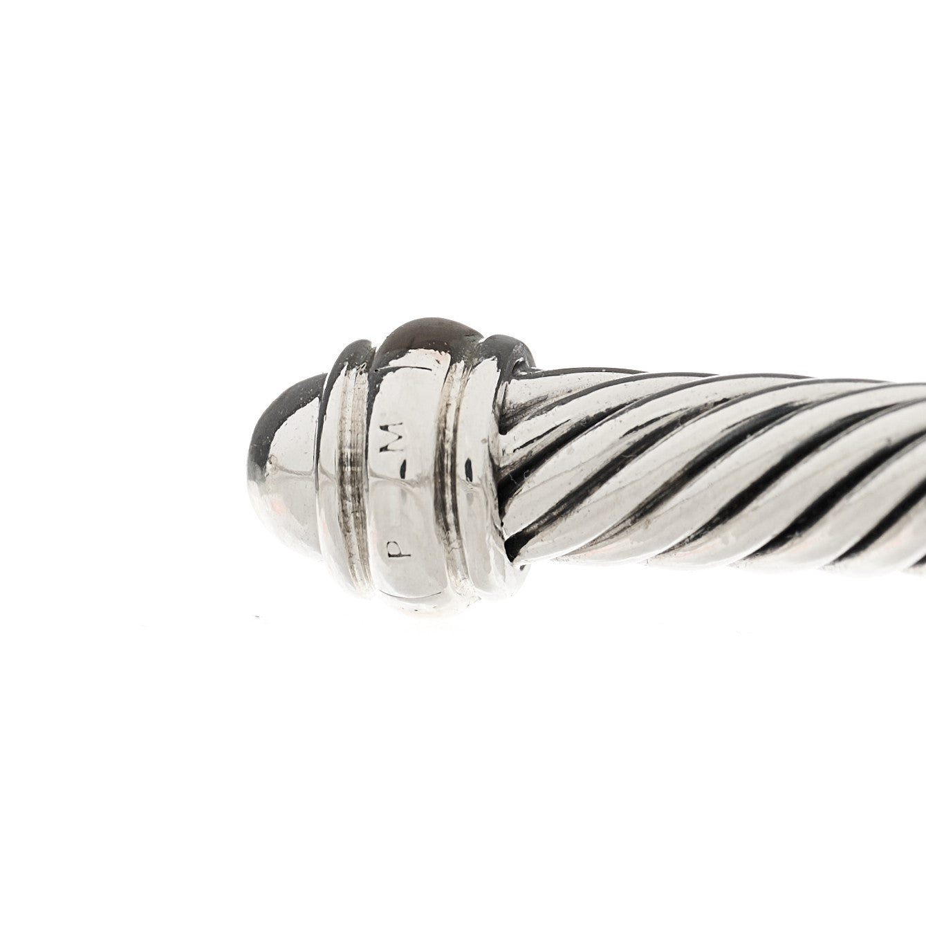David Yurman Sterling Silver 18K Rose Gold 4mm Cable Classics Bracelet 3 of 4