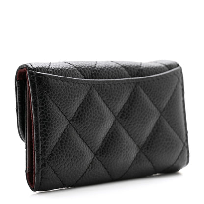 Chanel Caviar Quilted 6 Key Holder Black 3 of 10