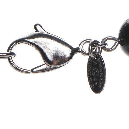 Chanel Ruthenium Beaded CC Long Necklace Black 5 of 6