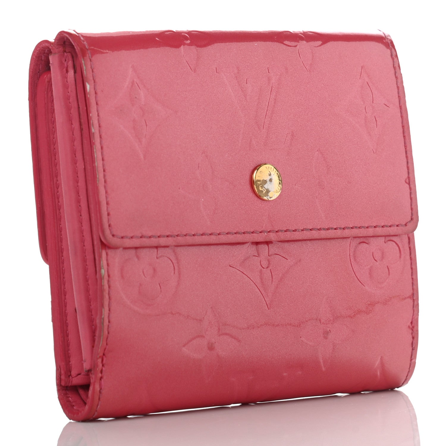 Louis Vuitton Vernis Elise Wallet Framboise 3 of 13
