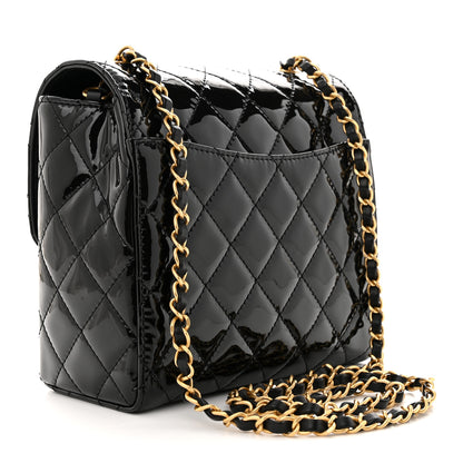 Chanel Patent Quilted Small Flap Black 3 of 12