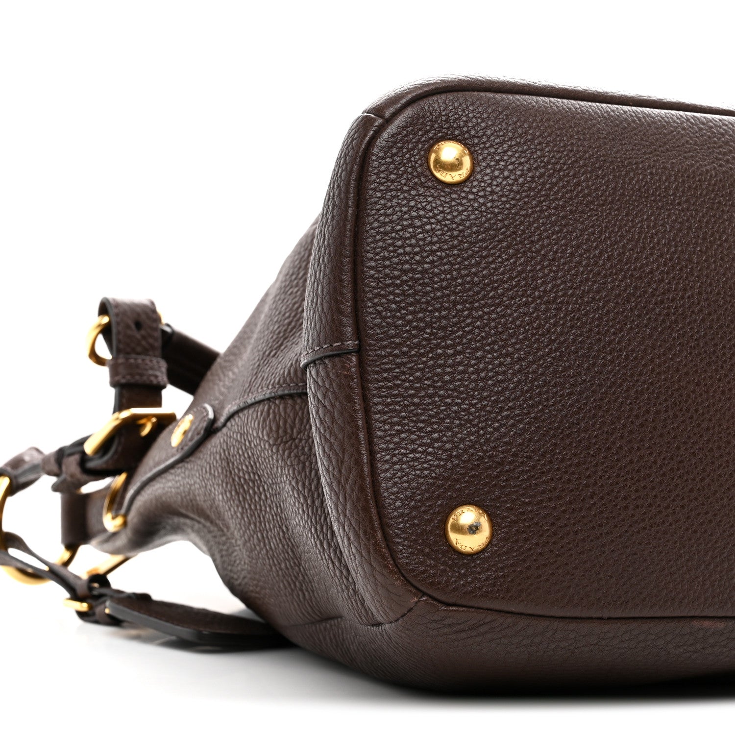 Prada Vitello Daino Shoulder Bag Caffe 10 of 12
