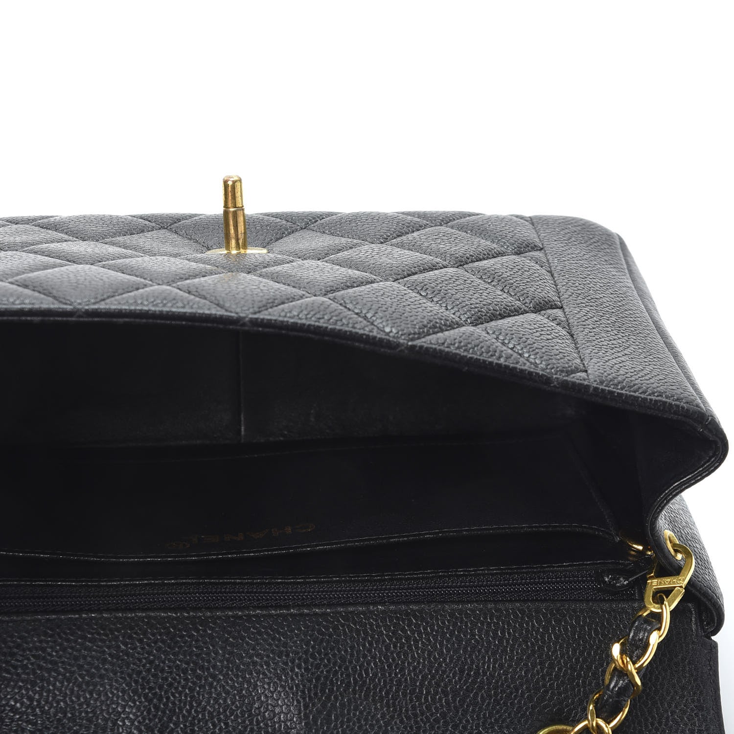 Chanel Caviar Quilted Medium Single Flap Black 4 of 12
