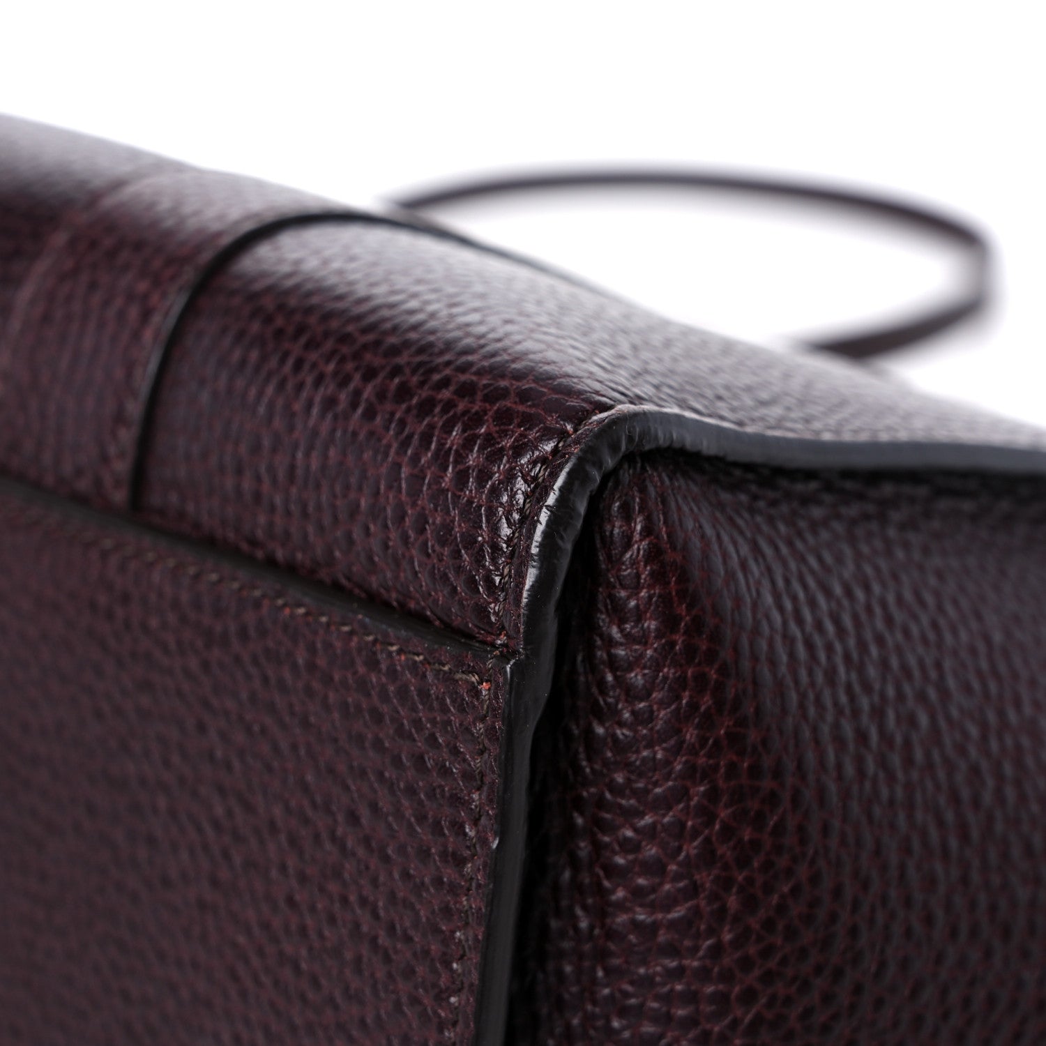 Mulberry Grain Vegetable Tanned Calfskin Small Zipped Bayswater Oxblood 11 of 15