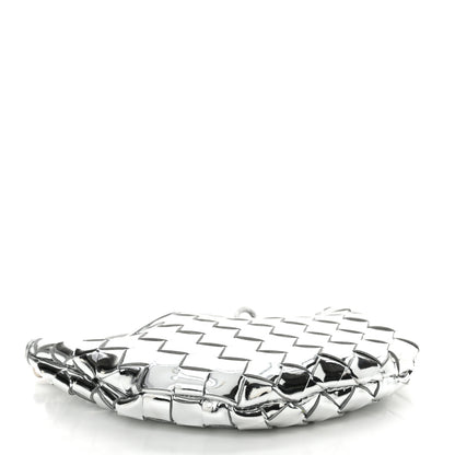 Bottega Veneta Mirror Laminated Nappa Intrecciato Mini Sardine Bag Silver 4 of 10