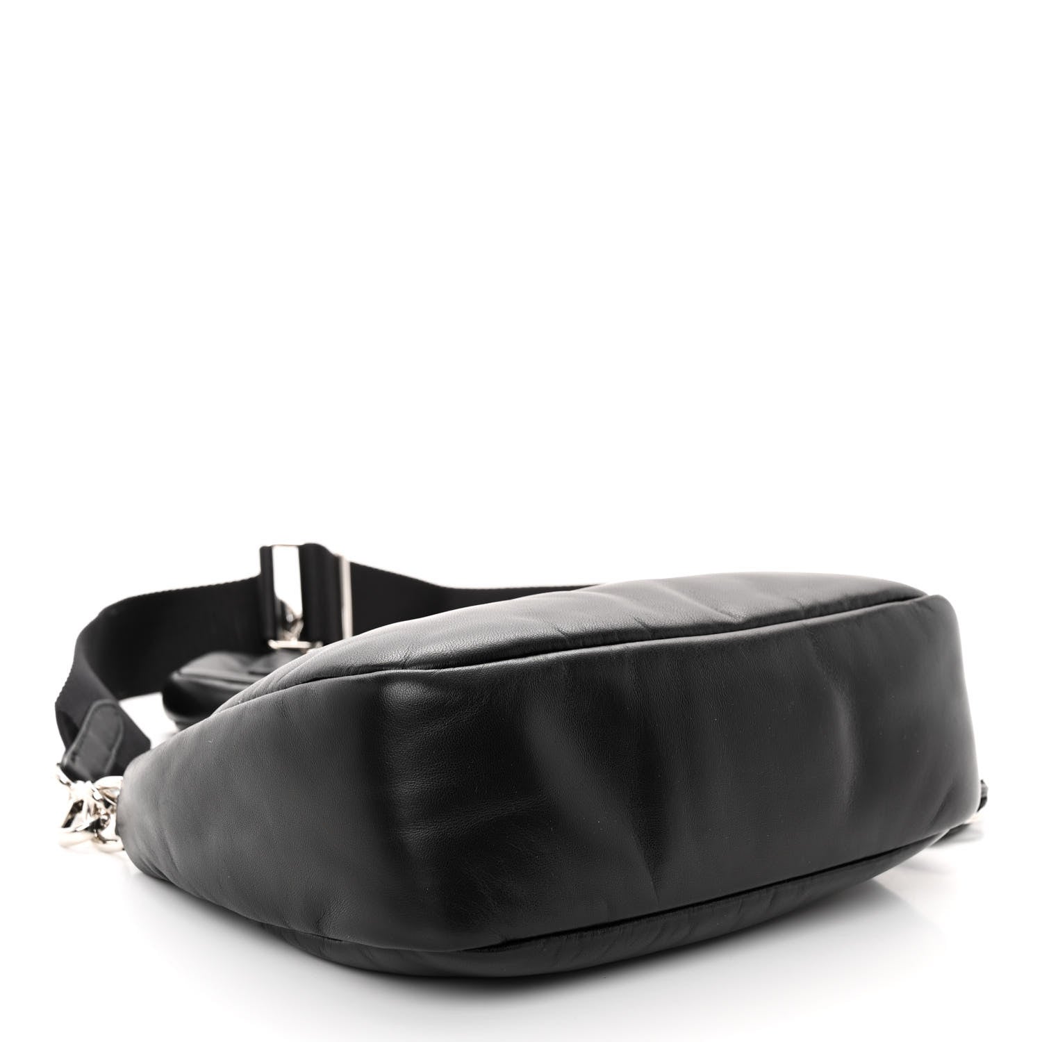 Prada Nappa Soft Padded Re-Edition 2005 Shoulder Bag Black 4 of 10