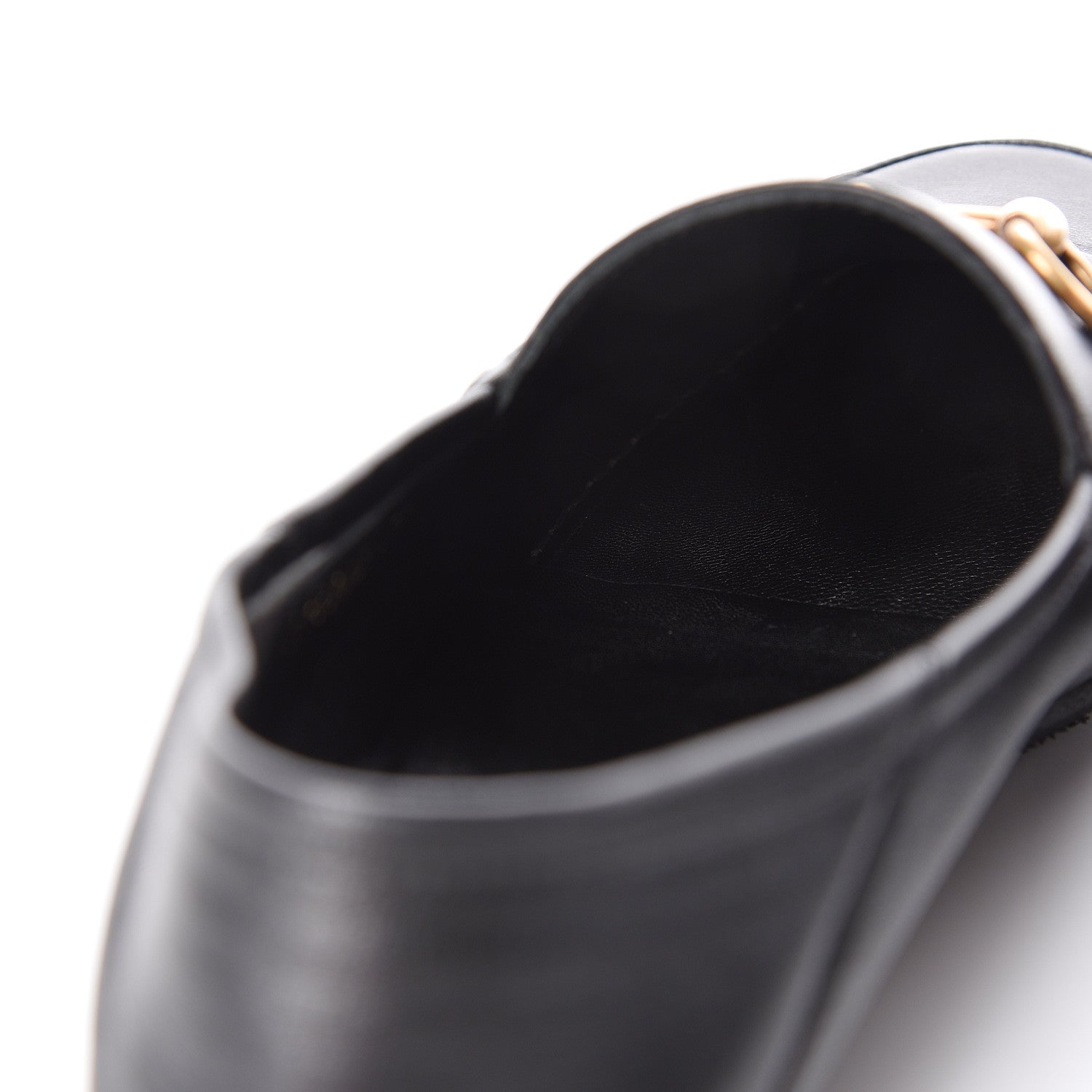 Gucci Lambskin Womens Brixton Horsebit Loafers 34.5 Black 16 of 20