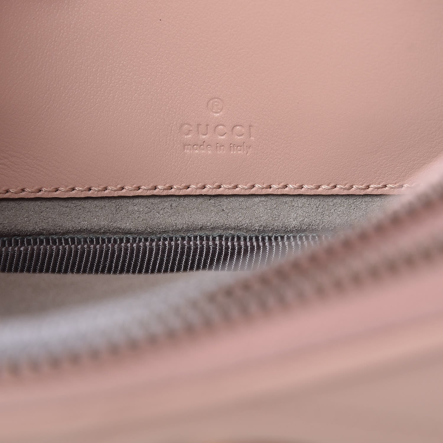 Gucci Calfskin Matelasse Mini GG Marmont Chain Crossbody Bag Perfect Pink 8 of 11