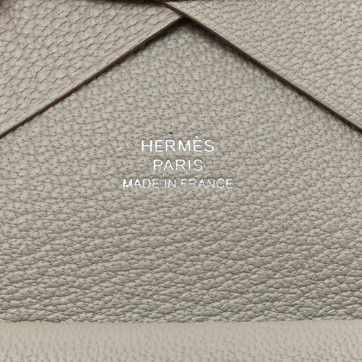 Hermes Chevre Mysore Calvi Duo Card Case Gris Perle 7 of 8