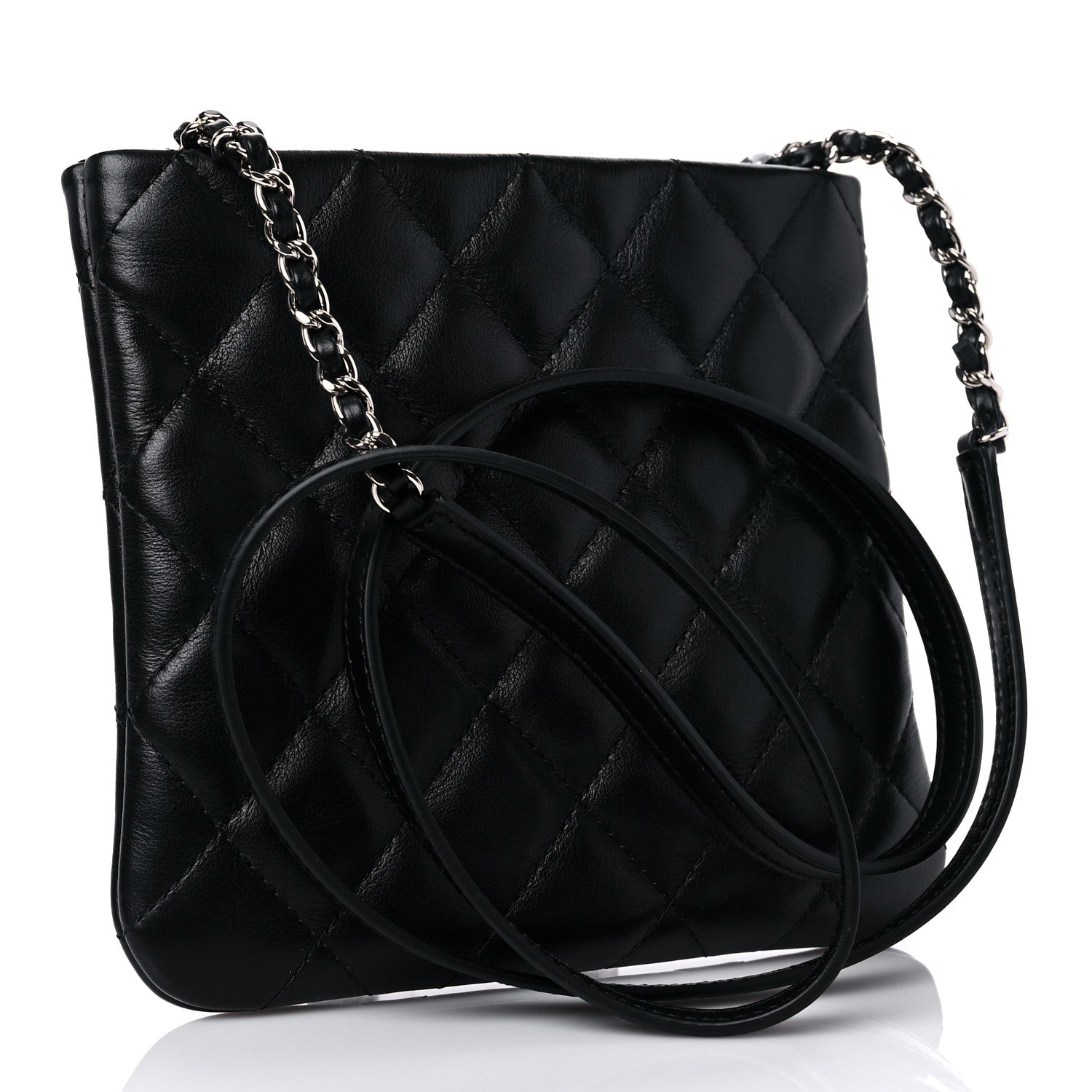 Chanel Lambskin Quilted Crossbody Black 3 of 11
