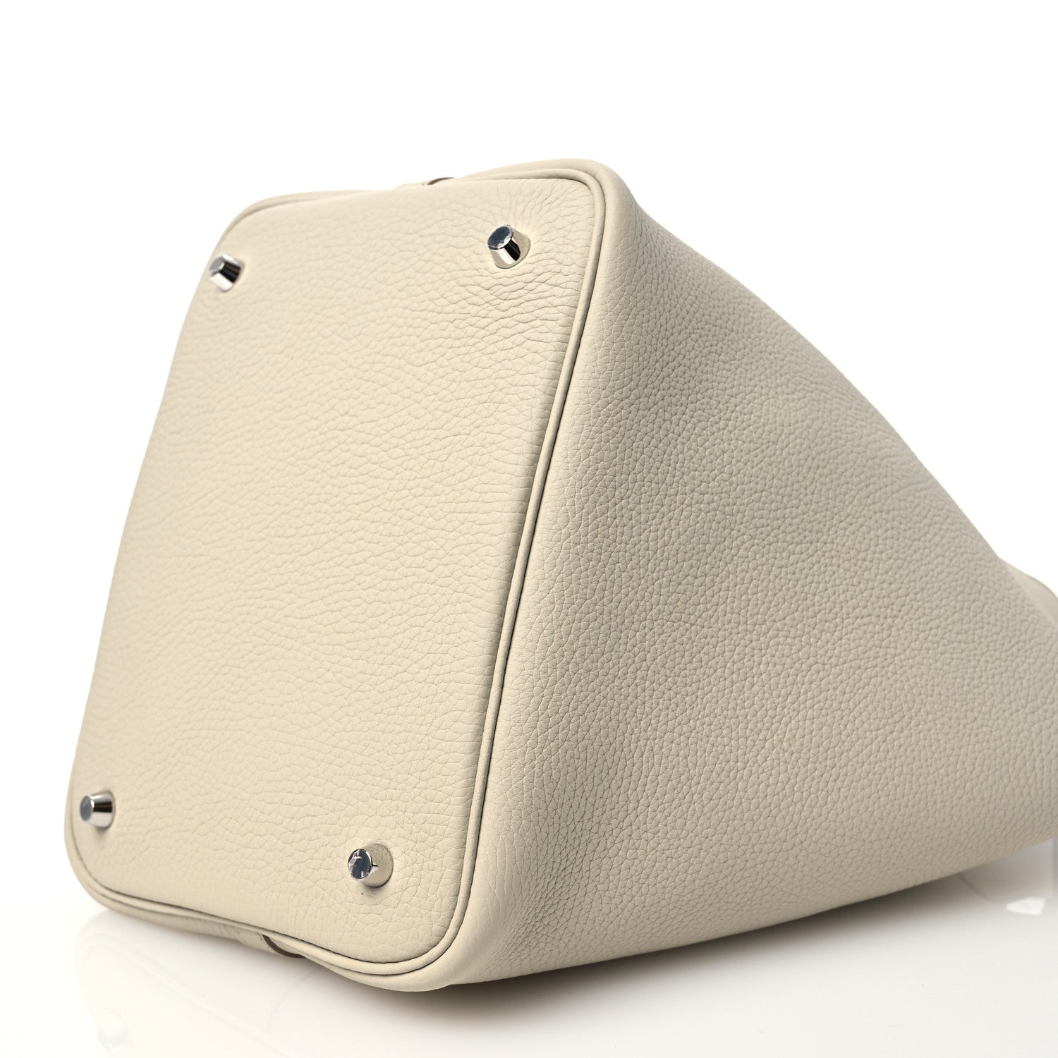 Hermes Taurillon Clemence Picotin Lock 22 MM Beton 10 of 12