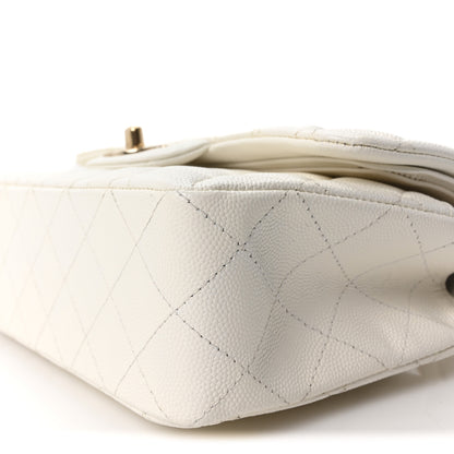 Chanel Caviar Quilted Small Double Flap White 10 of 10