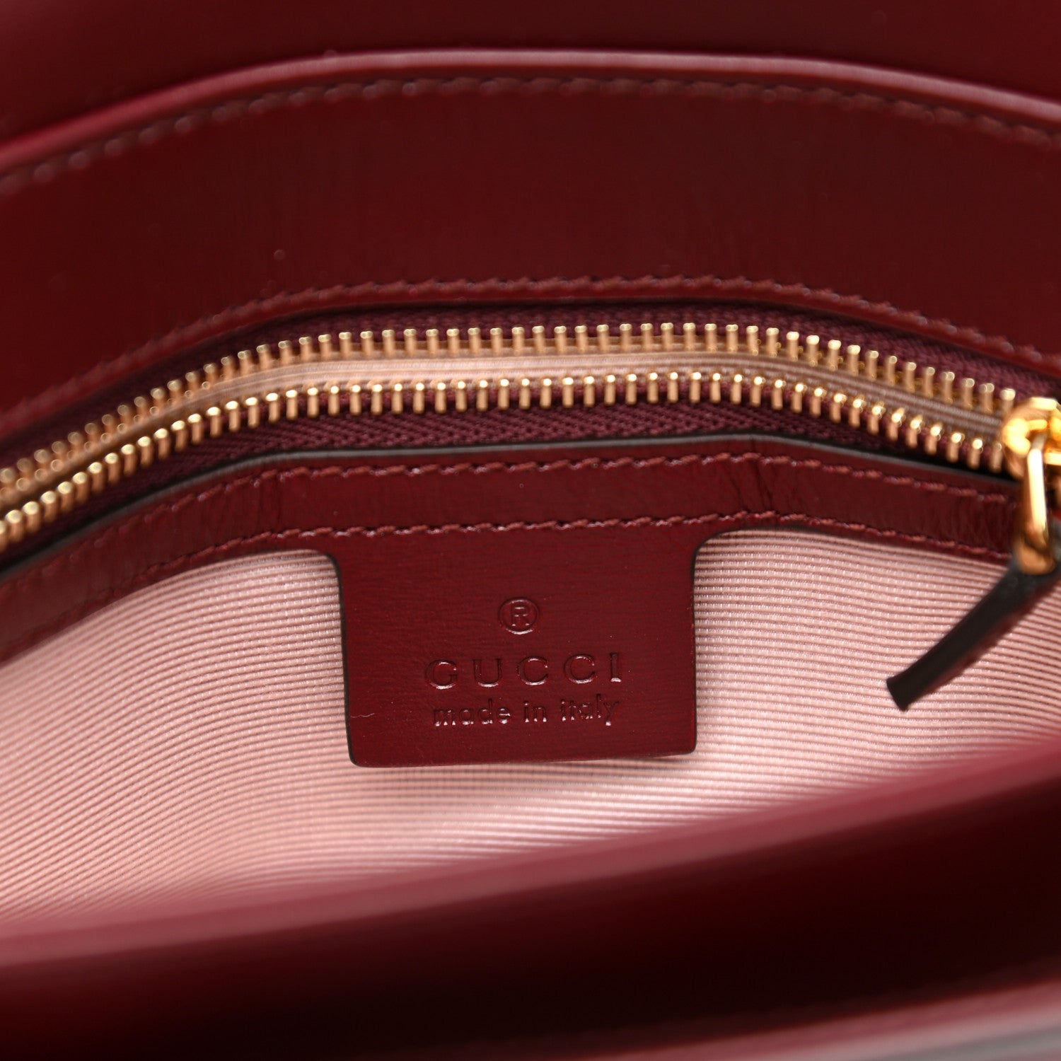Gucci Vitello Palmellato Lux Small Arli Flap Shoulder Bag Vintage Bordeaux 7 of 11