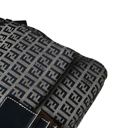 Fendi Zucchino Mama Baguette Navy 15 of 17