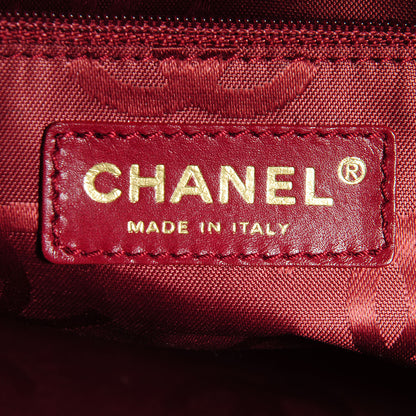 Chanel Caviar CC Stitched Tote Red 6 of 7