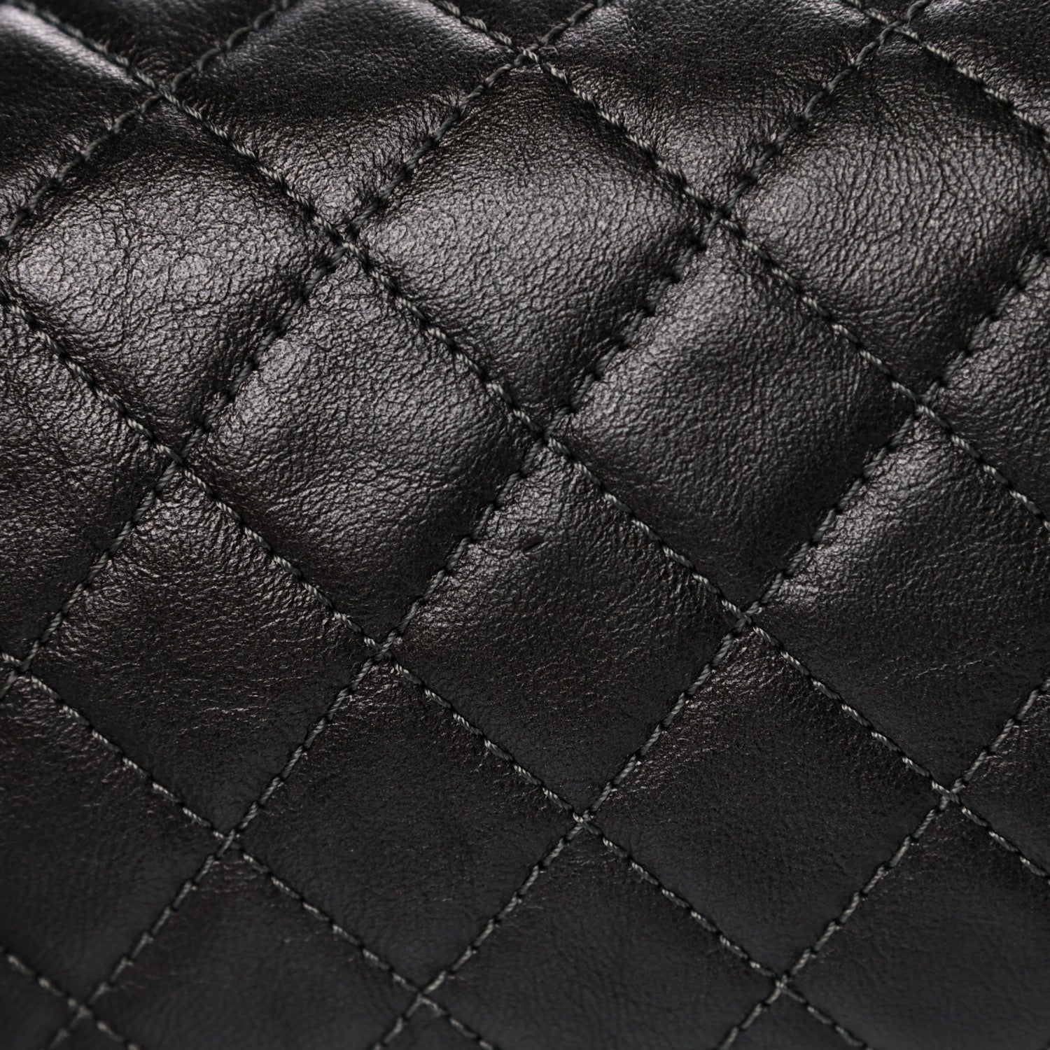 Chanel Metallic Lambskin Quilted Drawstring Backpack Dark Grey 13 of 13